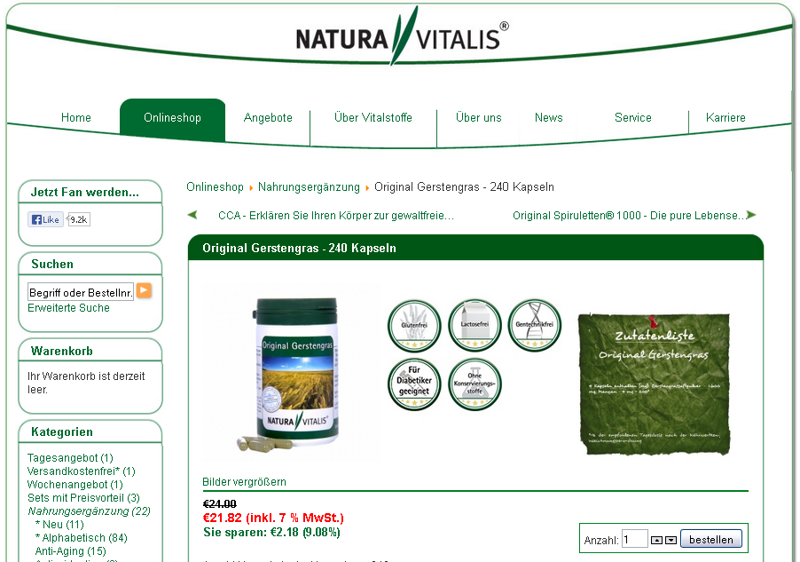 Natura Vitalis Screenshot