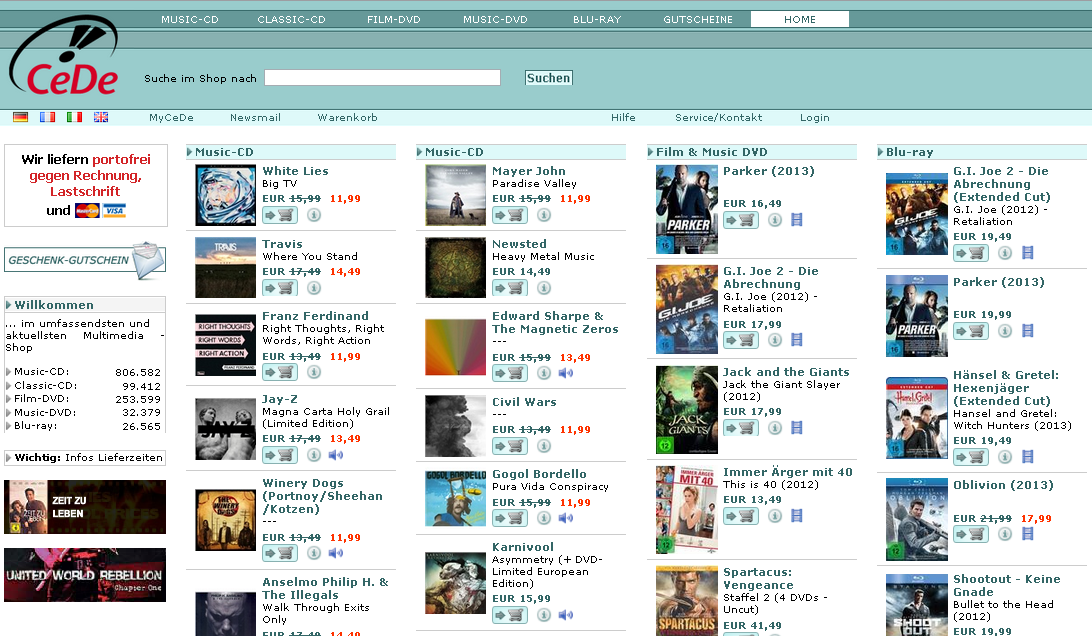 CeDe.de Screenshot