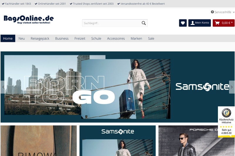 BagsOnline.de Screenshot