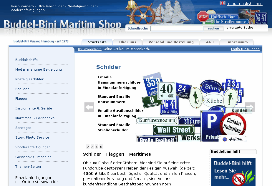 buddelbini.de Screenshot