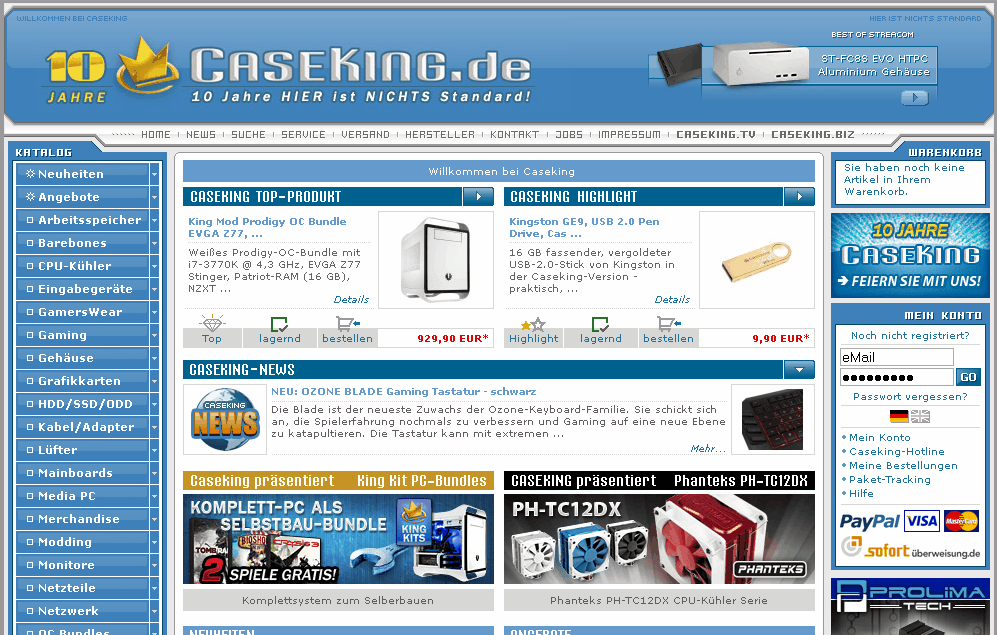Caseking.de Screenshot