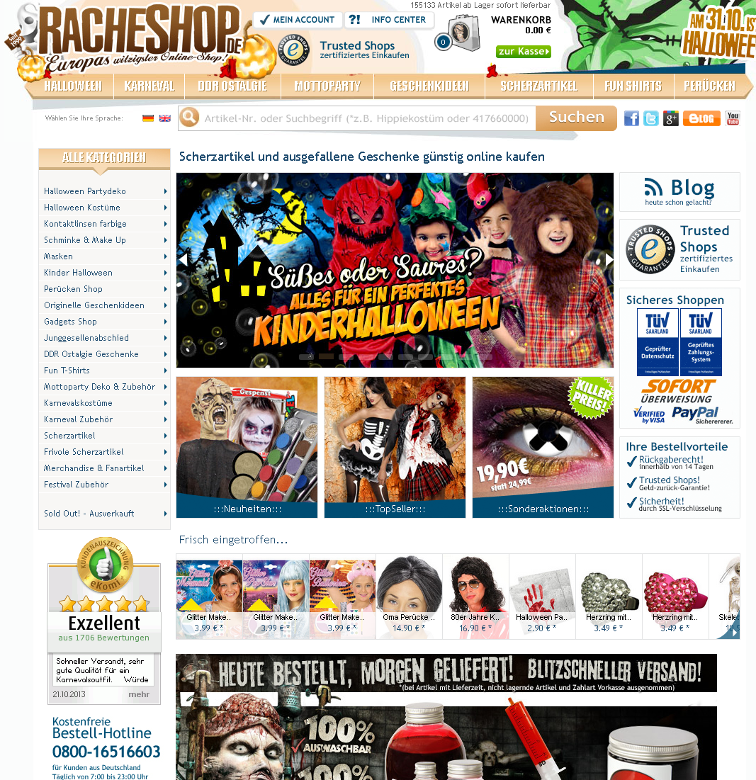 Racheshop.de Screenshot