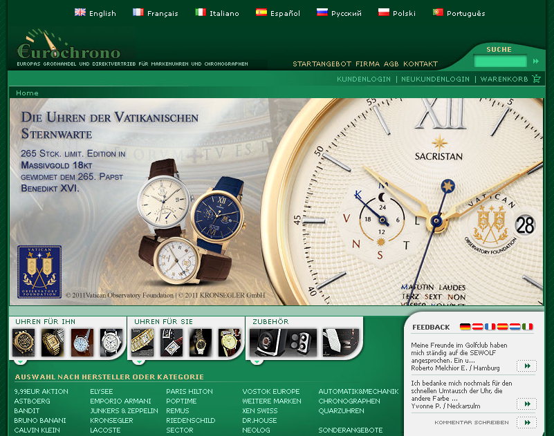 Eurochrono Screenshot