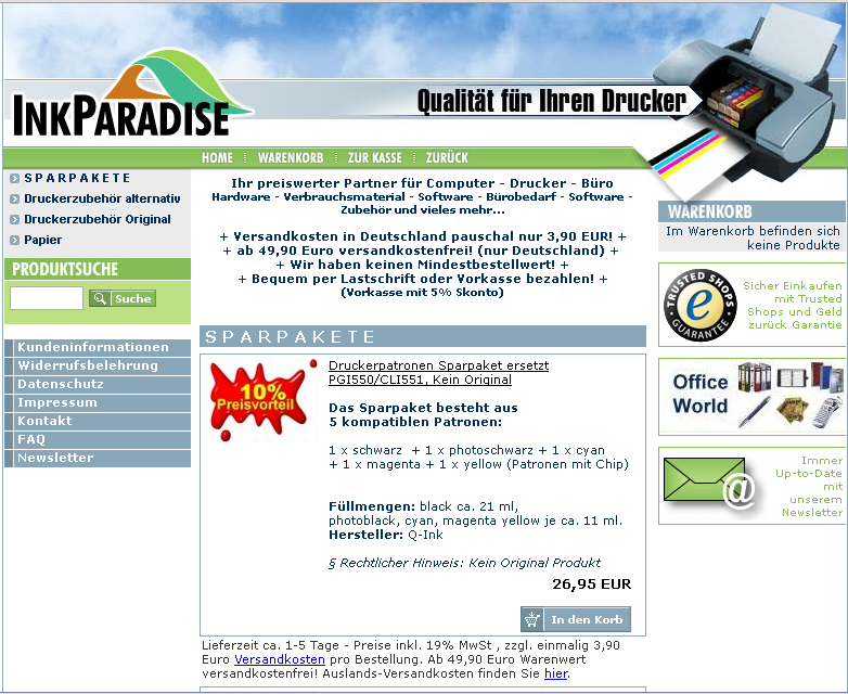 INK PARADISE Screenshot