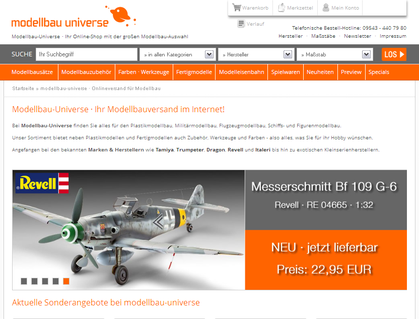 Modellbau-Universe Screenshot