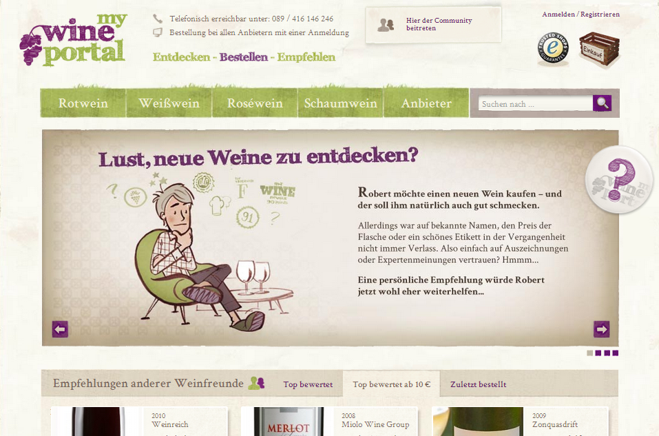 mywineportal.com Screenshot