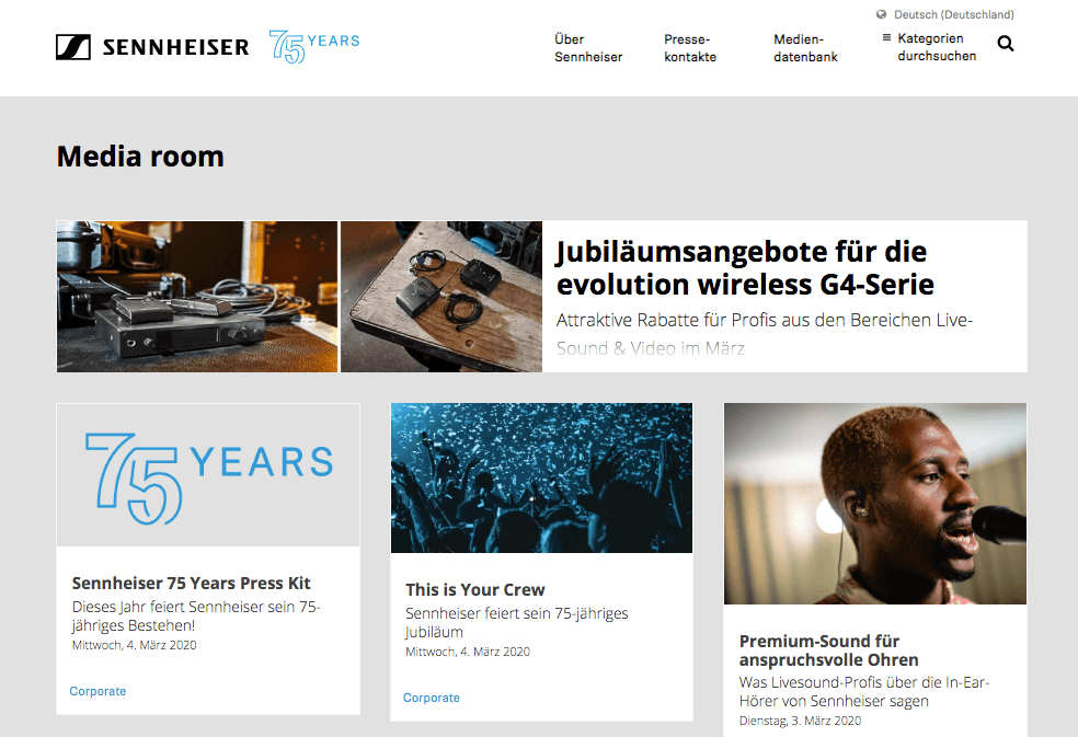 Sennheiser Screenshot