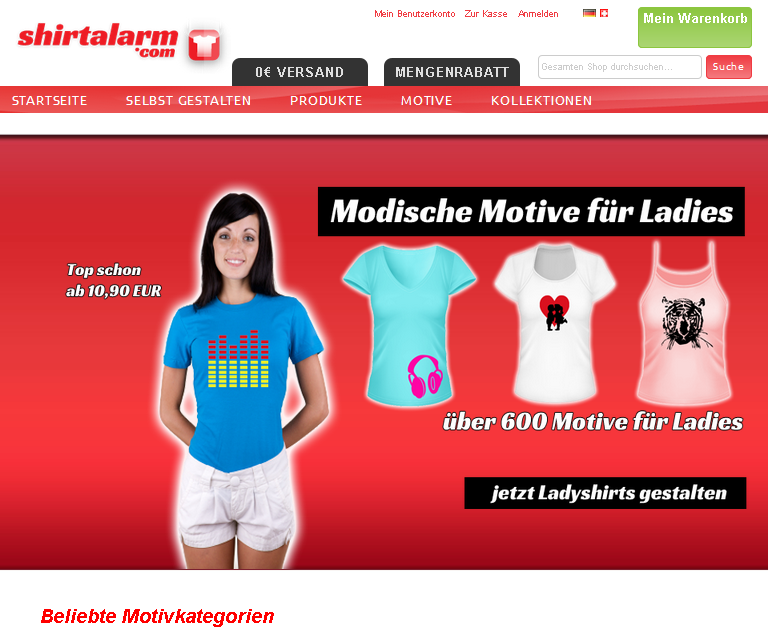 shirtalarm.com Screenshot