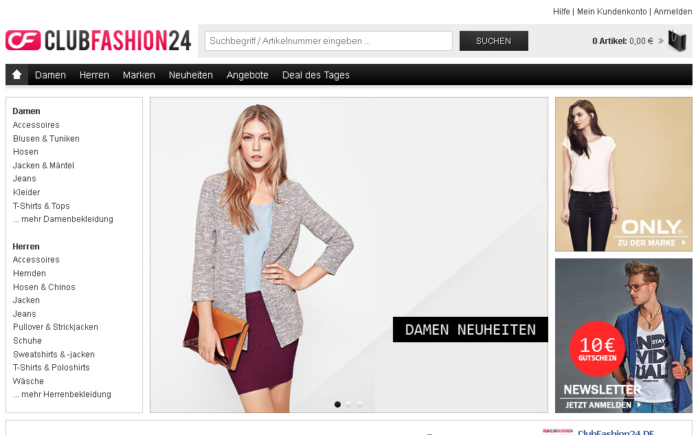 Clubfashion24 Screenshot