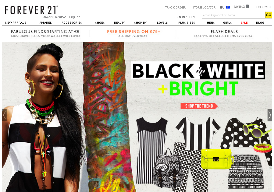 Forever 21 Screenshot