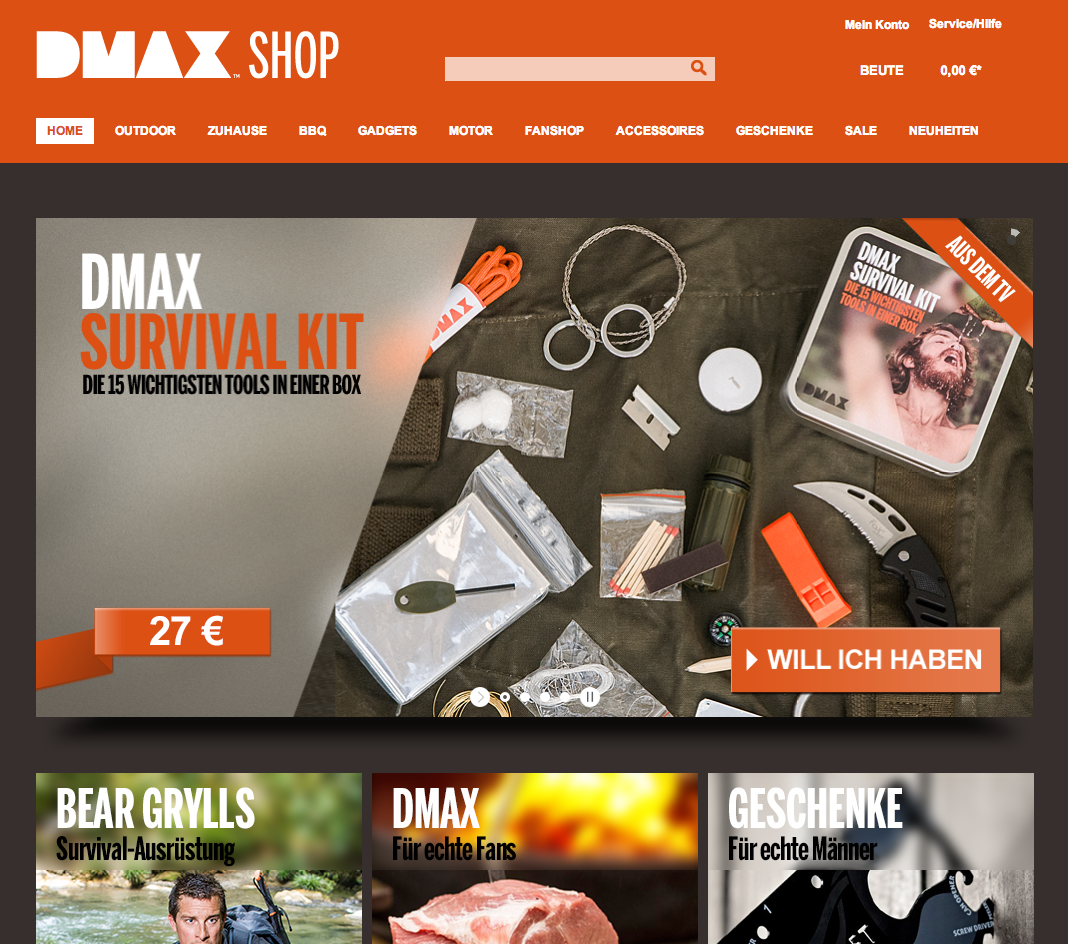 DMAX-Shop Screenshot