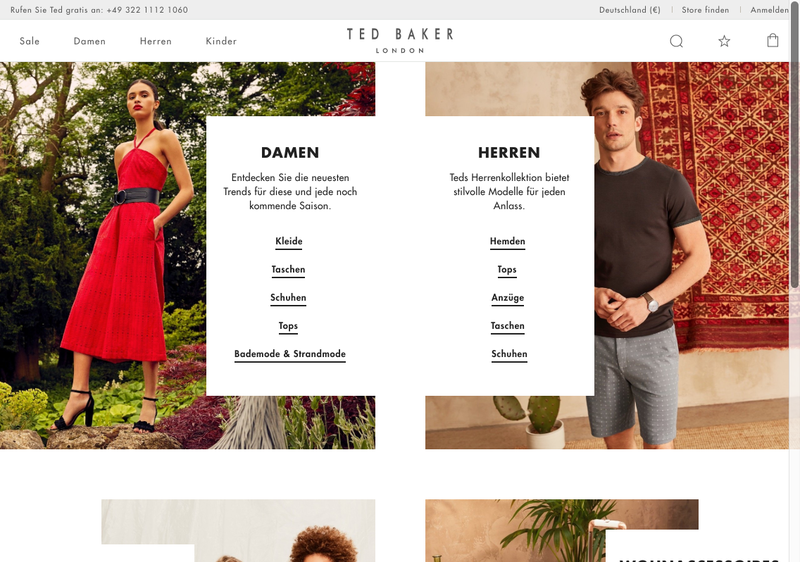 Ted Baker Screenshot