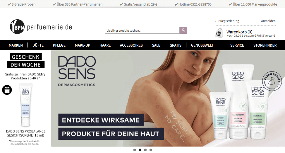 parfuemerie.de Screenshot