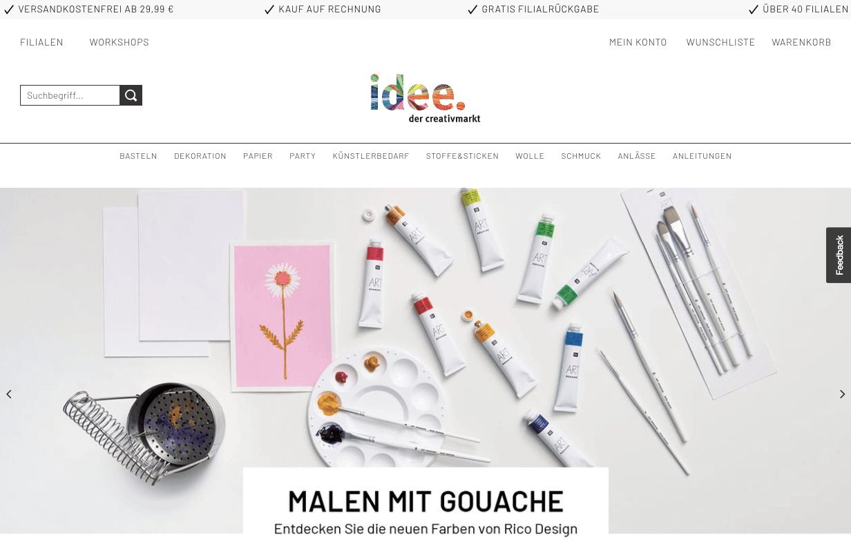 idee. der creativmarkt Screenshot