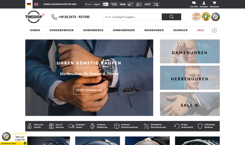Timeshop24 Screenshot
