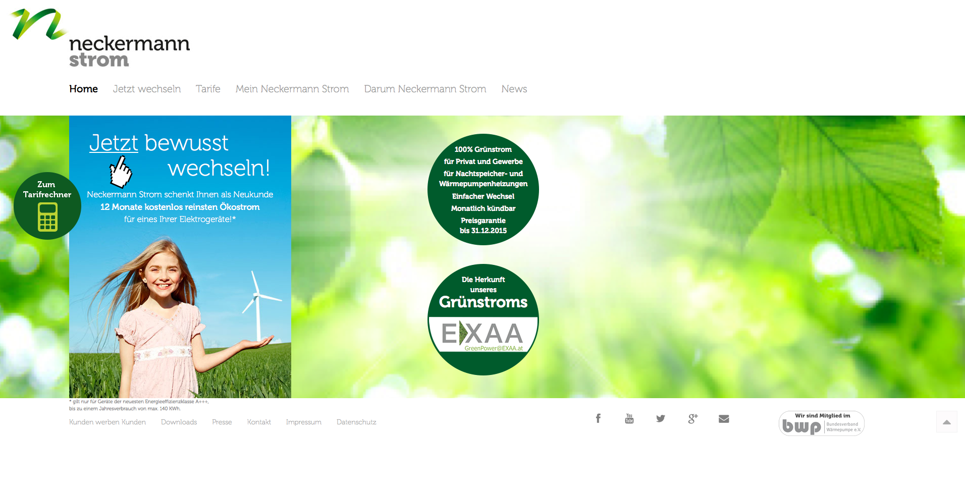 neckermann-strom.de Screenshot