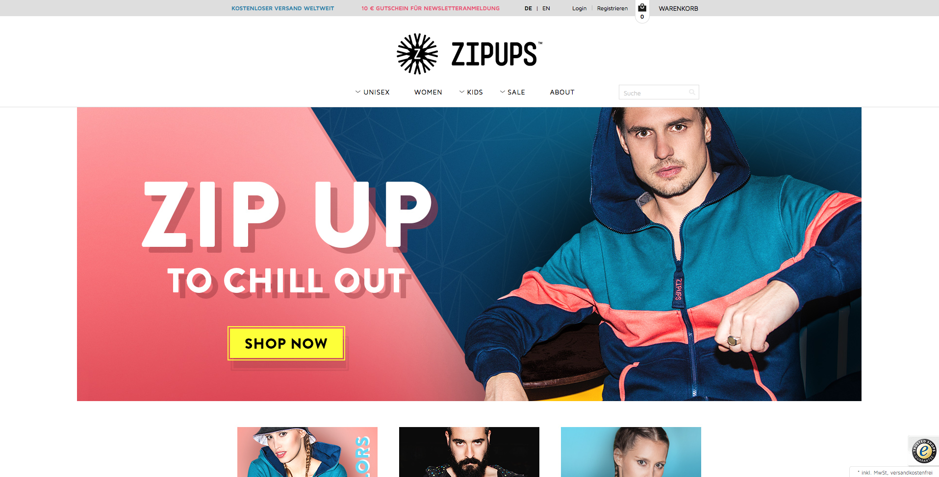 Zipups Screenshot