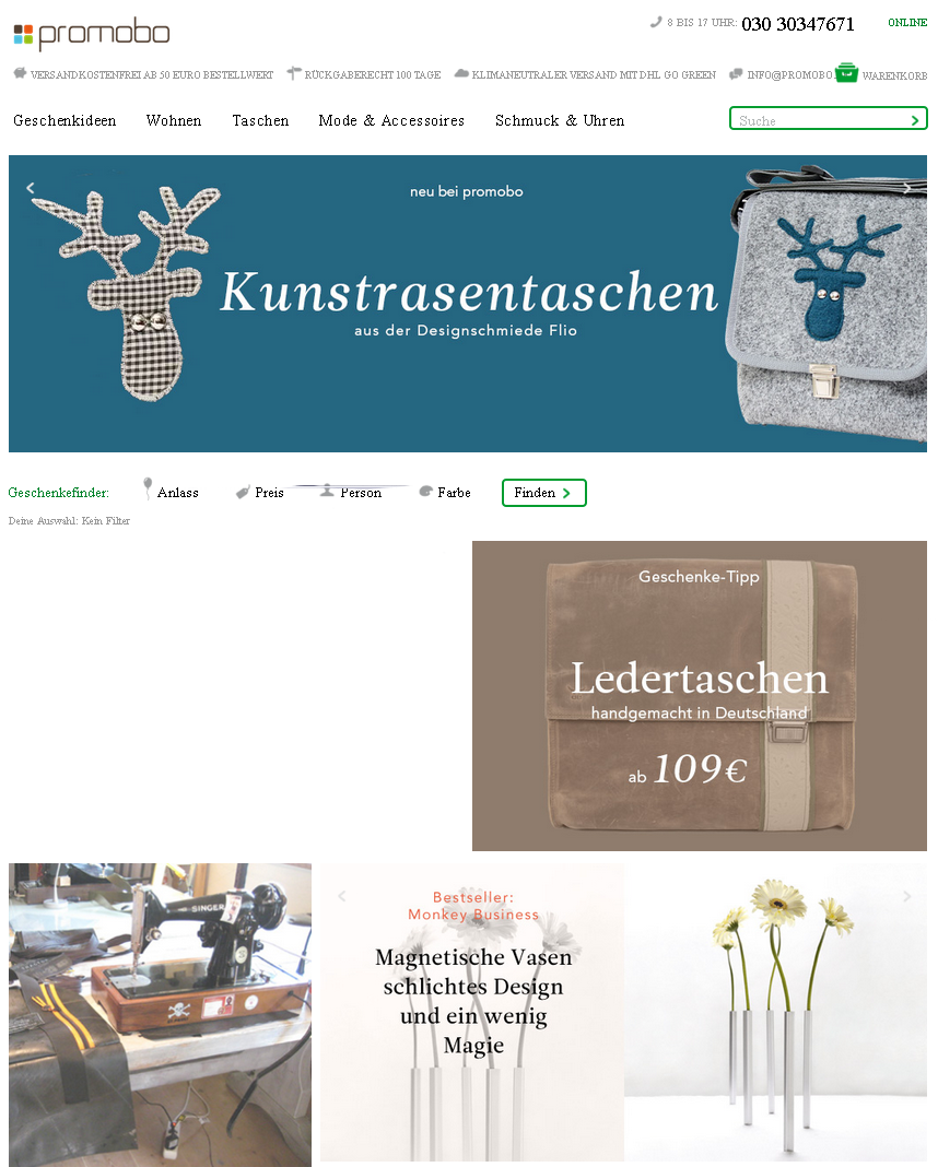 Promobo.de Screenshot