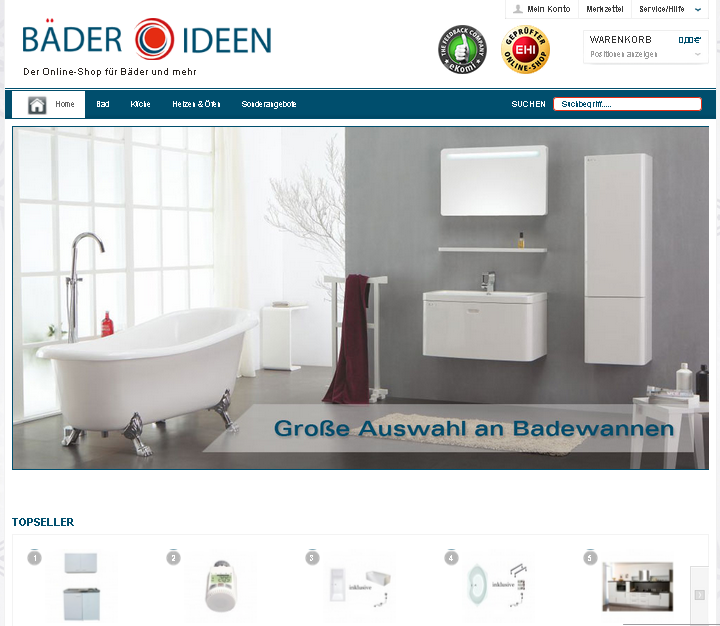 baeder-ideen.de Screenshot