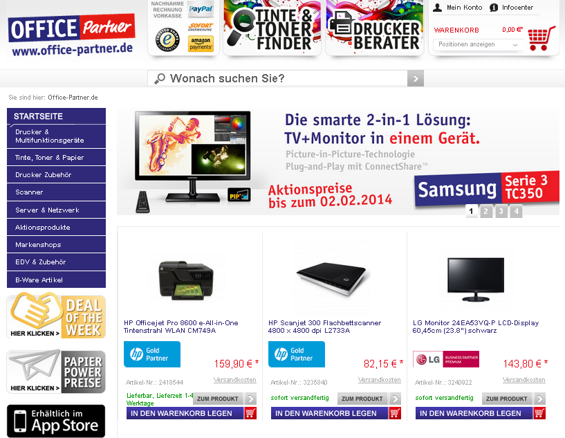 office-partner.de Screenshot
