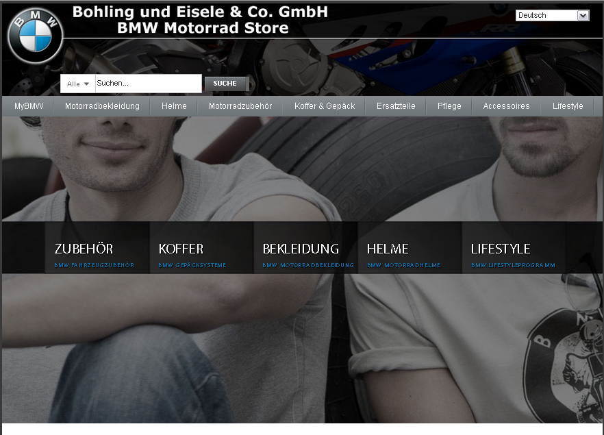 BMW-Motorrad-Store.de Screenshot