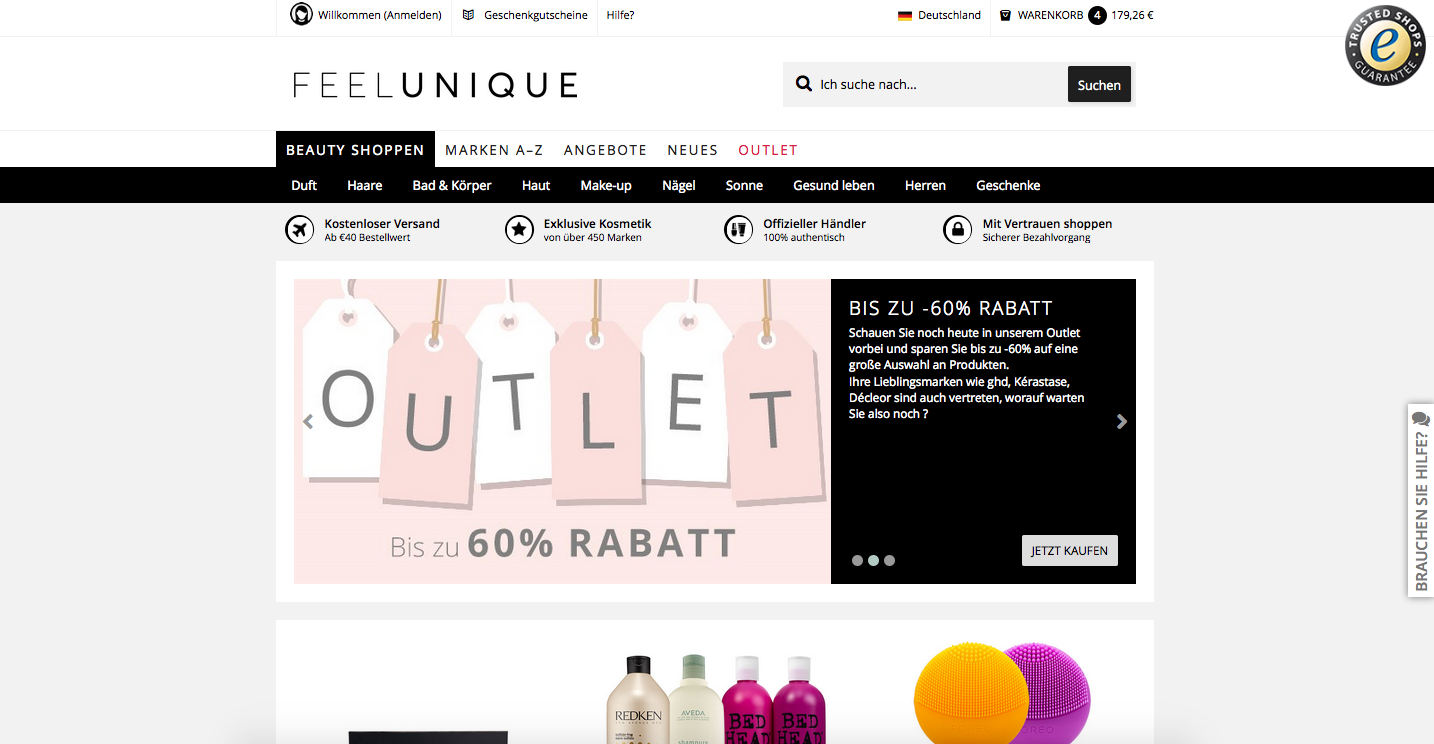 FeelUnique Screenshot