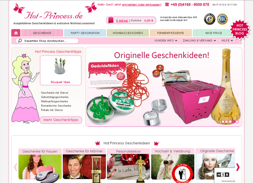 Hot-Princess.de Screenshot