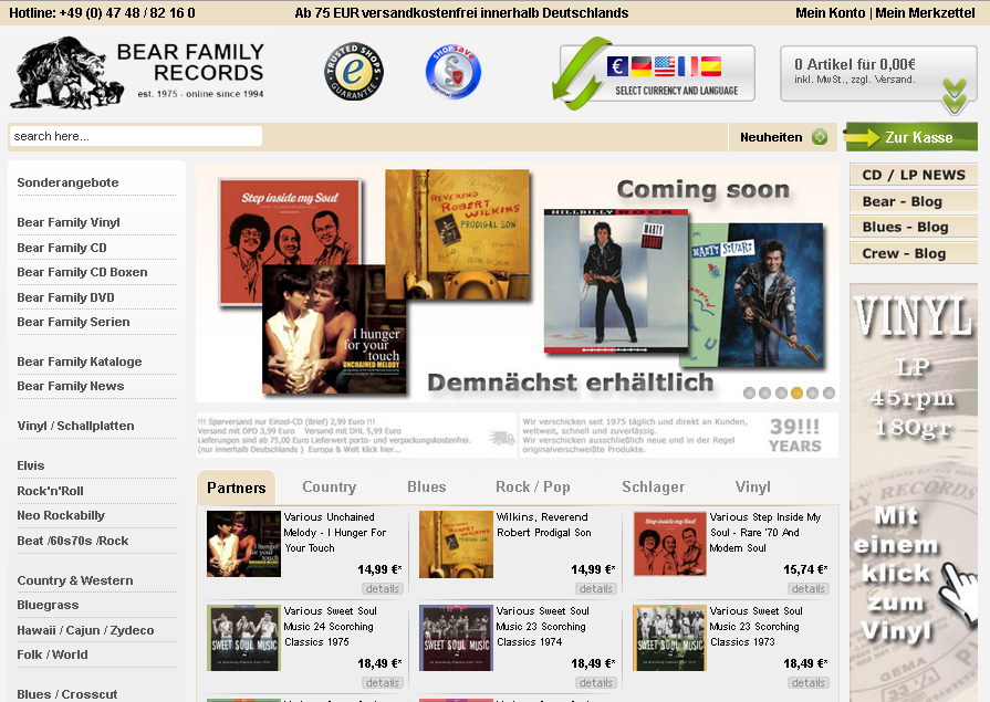 Bear Family Records Screenshot