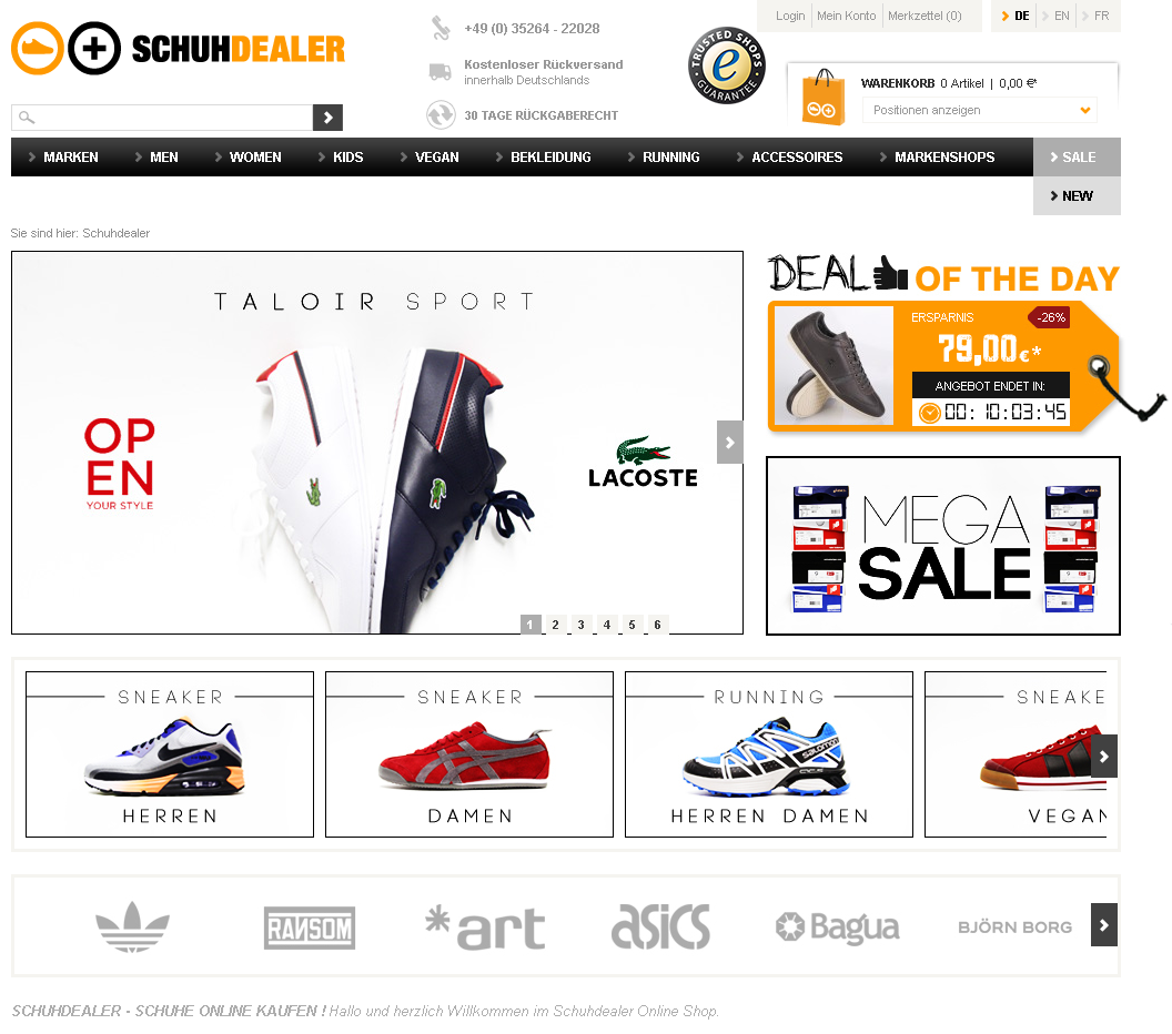 Schuhdealer Screenshot