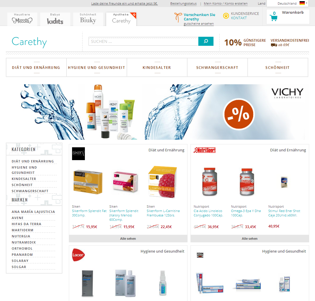 Carethy Apotheke Screenshot