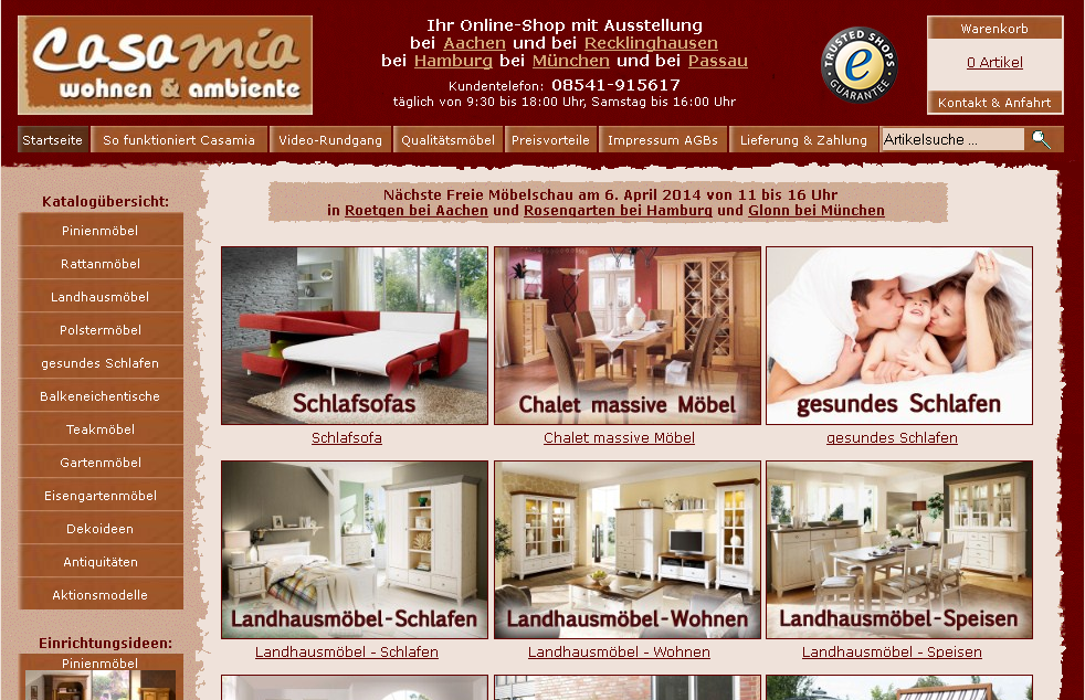 Casamia Wohnen Screenshot