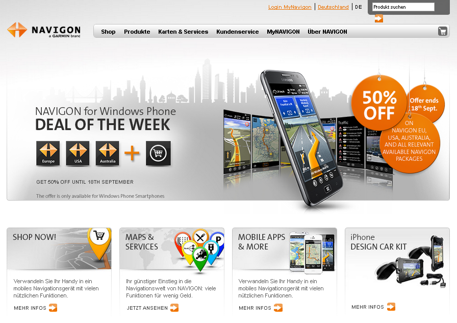 Navigon AG Screenshot