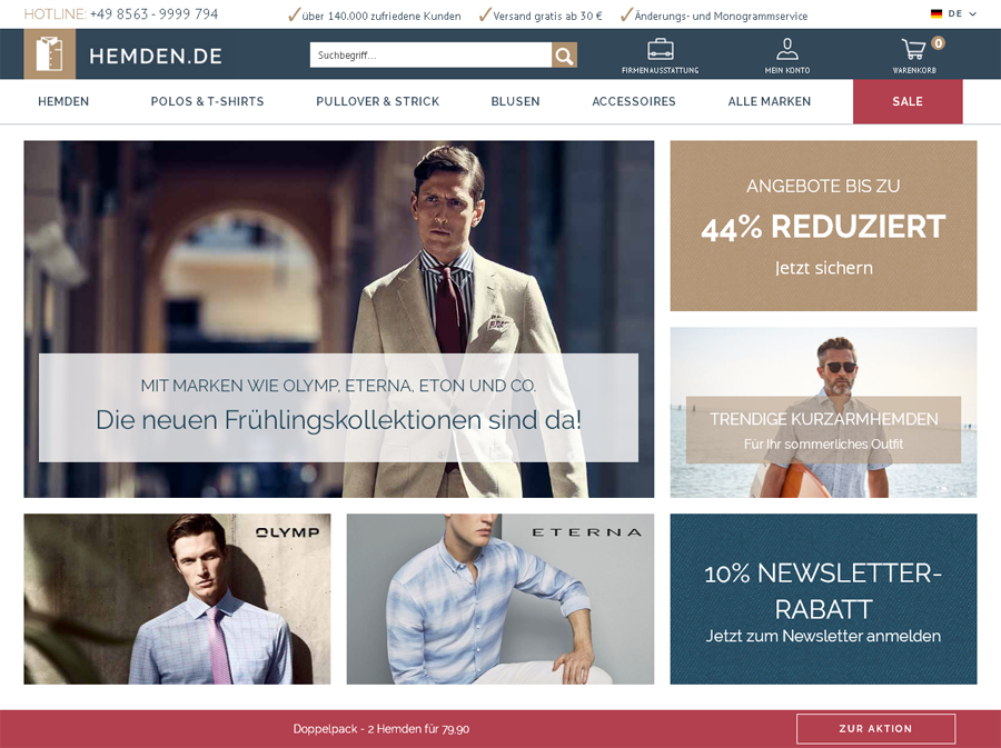 Hemden.de Screenshot