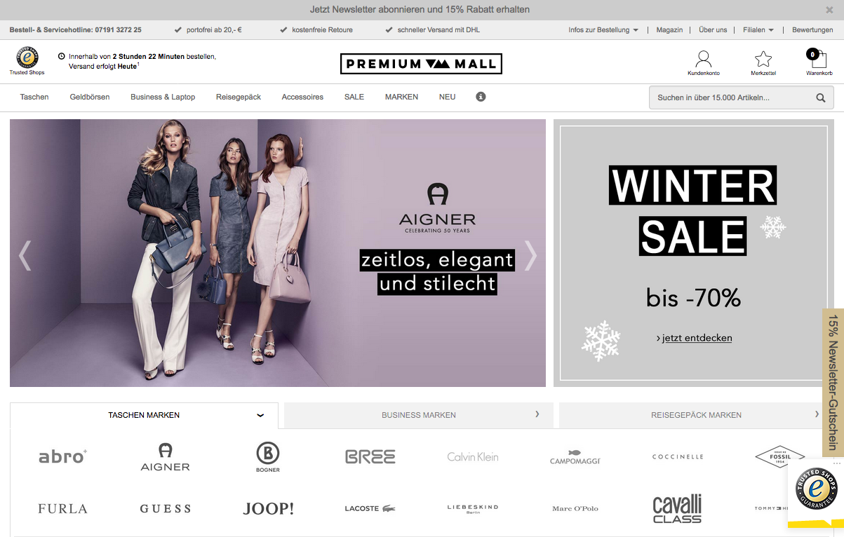 Premium-Mall.com Screenshot