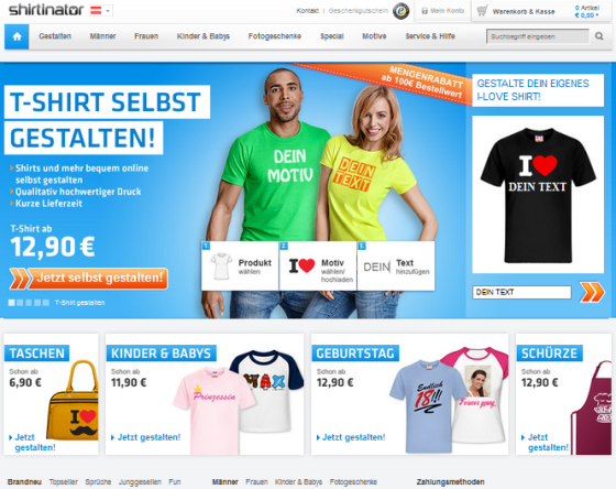 Shirtinator AT Screenshot