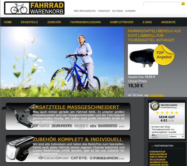 Fahrradwarenkorb Screenshot
