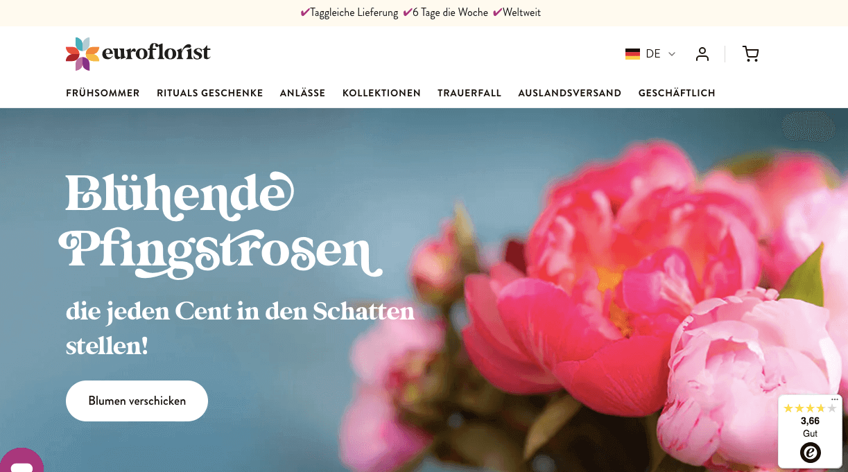 Euroflorist AT Screenshot