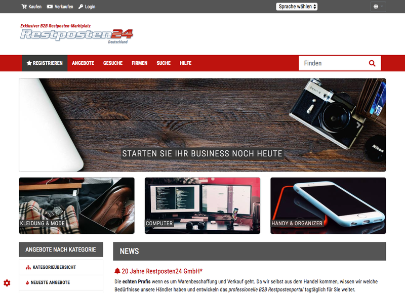 Restposten24 Screenshot