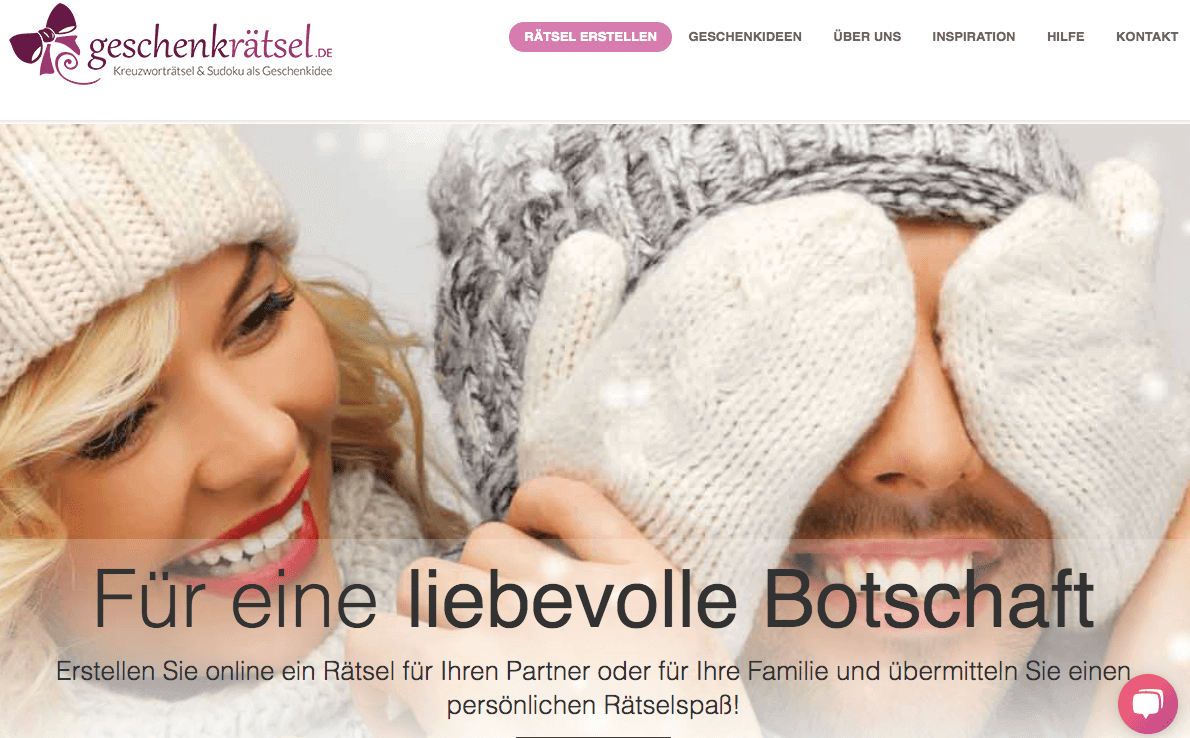 geschenkrätsel.DE Screenshot