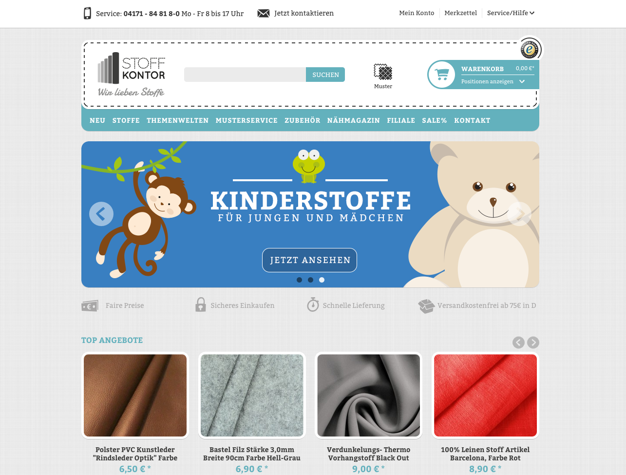 Stoffkontor Screenshot
