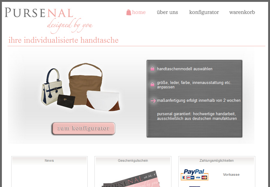 PURSENAL.de Screenshot