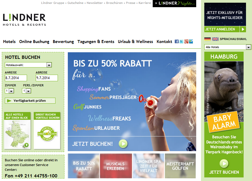 Lindner Hotels & Resorts Screenshot