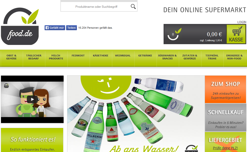 food.de Screenshot