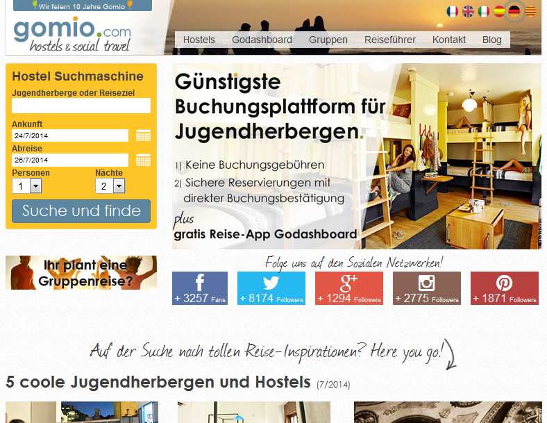 Gomio.com Screenshot