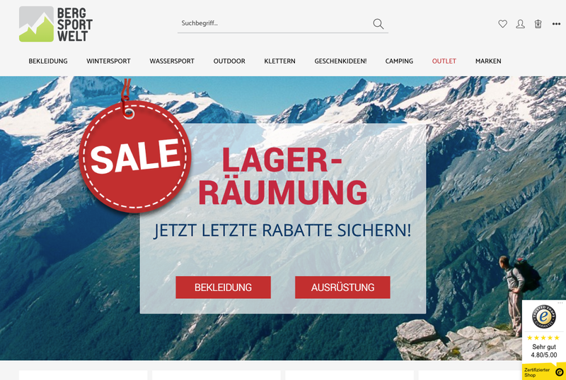 bergsport-welt.de Screenshot