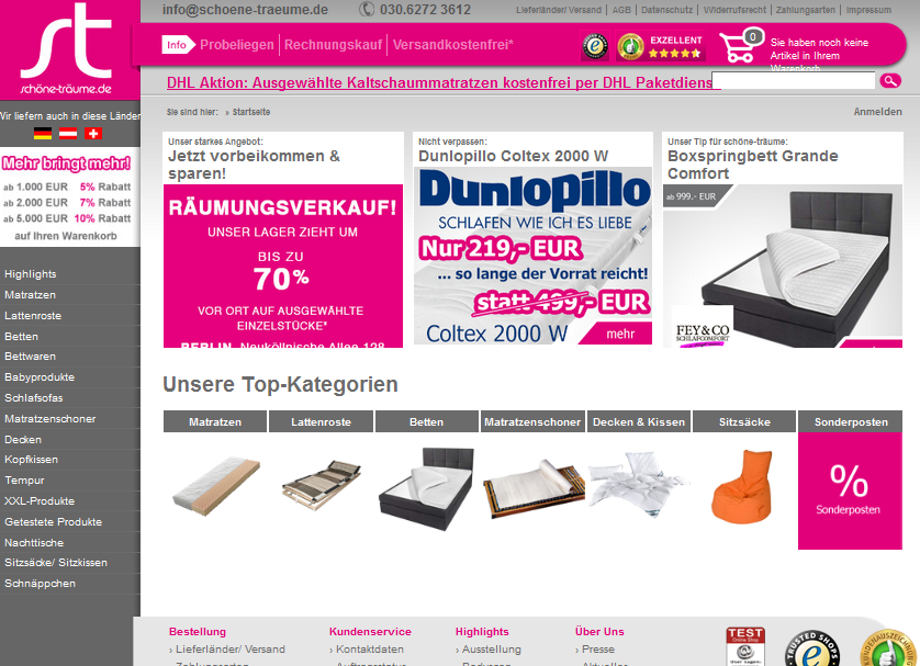 schoene-traeume.de Screenshot
