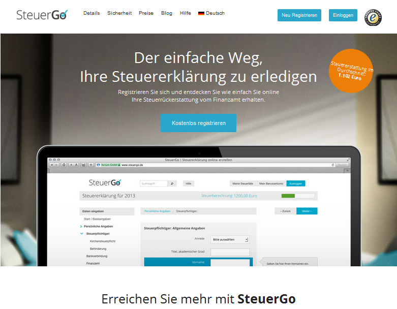 SteuerGo Screenshot