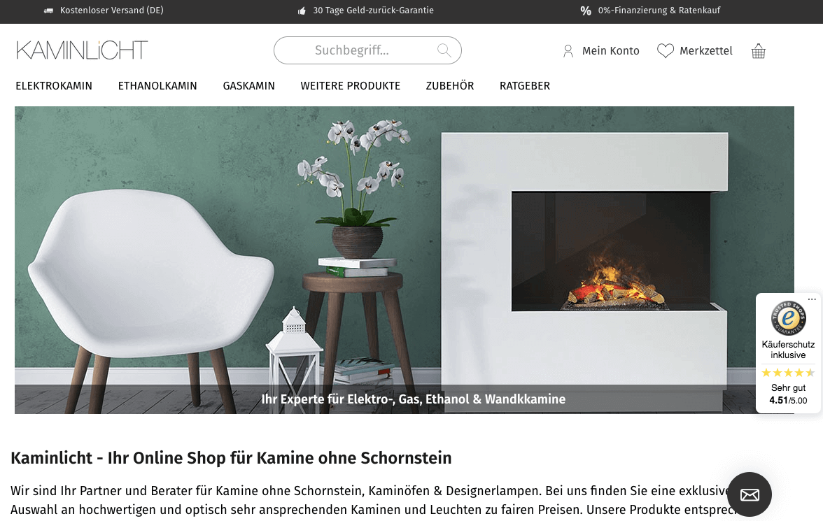 KAMINLICHT Screenshot