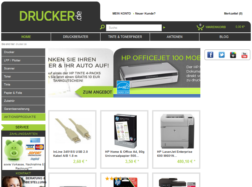 DRUCKER.de Screenshot