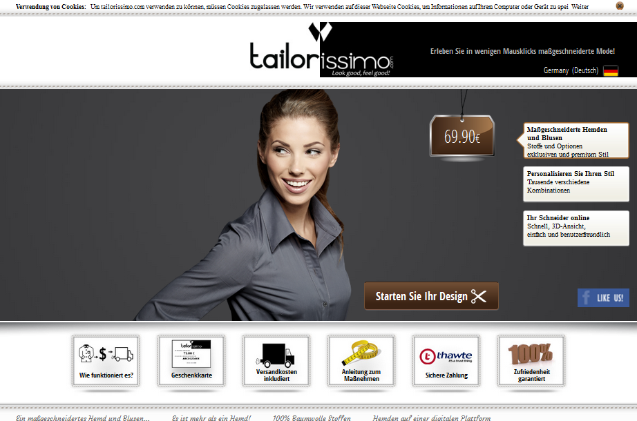 Tailorissimo DE Screenshot